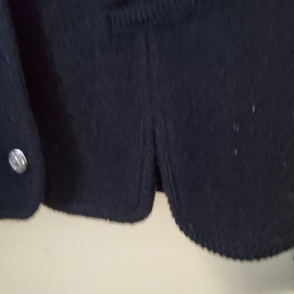 Boos Vintage Austrian Black Boiled Wool Jacket Size 38 - Picture 4 of 7